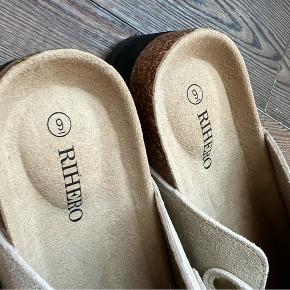 NEW Light Tan Platform Clogs size 9 Rihero - Picture 16 of 16